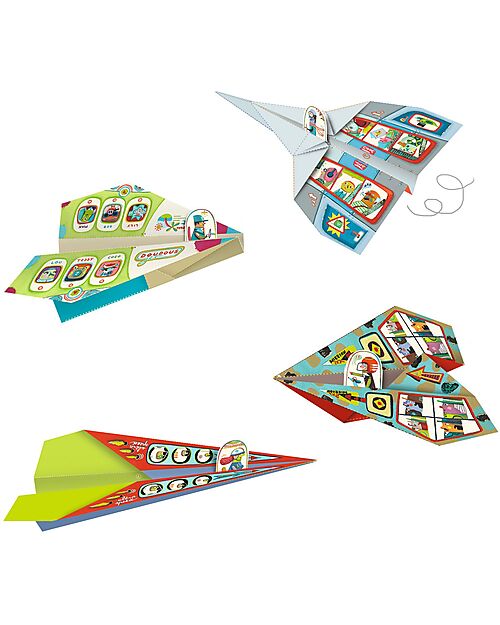 Djeco Origami - Create 20 Different Paper Airplanes - for ages 7 to 12 Art & Craft Kits