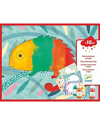 Djeco Painting kit Squirt and Spread - No Mess! Colouring Activities