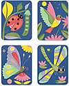 Djeco Painting Palette - Creepy Crawlies - Certified Paper and Cardboard - Ages 3–6 Draw And Color