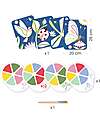 Djeco Painting Palette - Creepy Crawlies - Certified Paper and Cardboard - Ages 3–6 Draw And Color