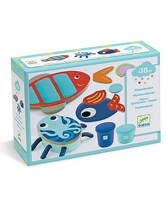 Djeco Play Dough Set - My Sea Creatures Stickers & Stamps Sets