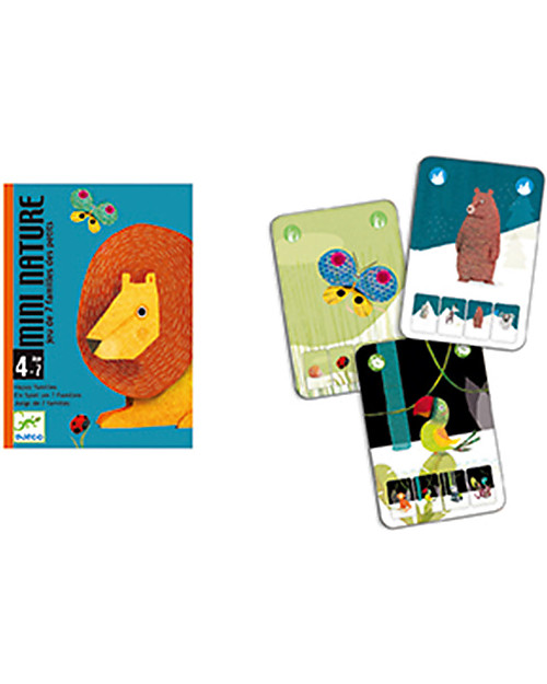 Djeco Playing Cards, Mini Nature - Quartet's Game Board Games