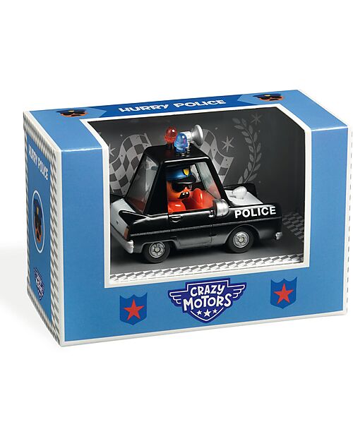 Djeco Police car - Hurry Police - Crazy motors - in Metal Wooden Toy Cars, Trains & Trucks