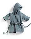 Djeco Pomea Doll Bathrobe - Aqua Green - in Double Cotton Gauze Dolls Accessories