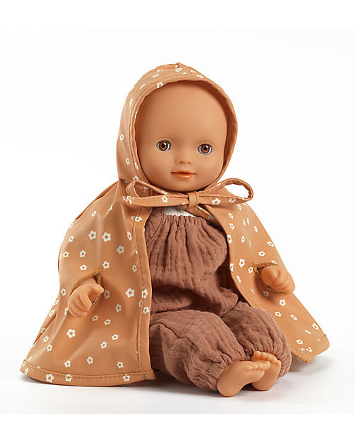 Djeco Pomea Doll Cape - Spring - Easy to Wear Dolls Accessories