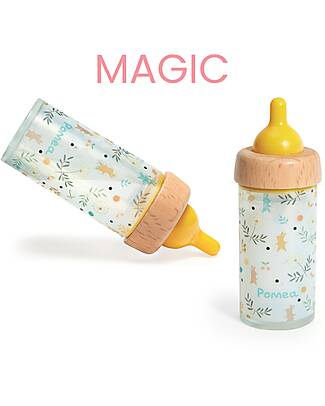 Djeco Pomea Magic Bottle for Dolls - PET Plastic and Certified Wood - Ages 2+ Pretend Play