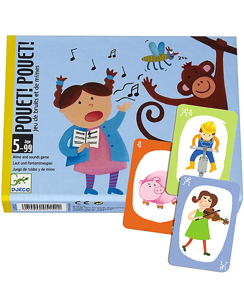 Djeco Pouet Pouet Playing Cards - Charades Game Board Games