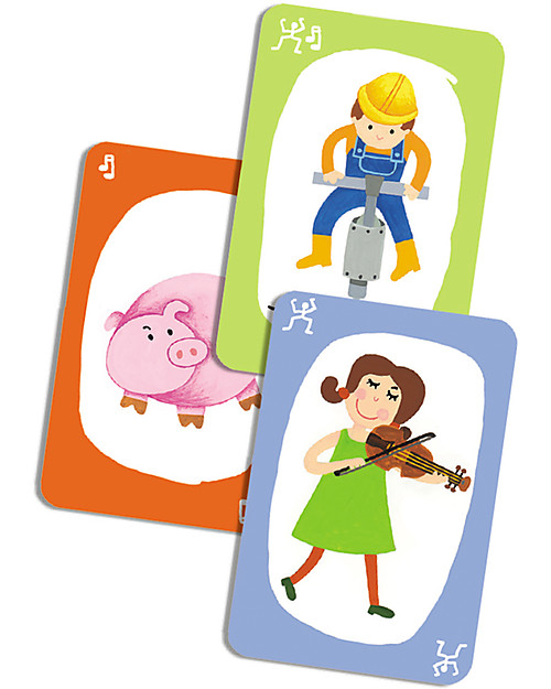 Djeco Pouet Pouet Playing Cards - Charades Game Board Games