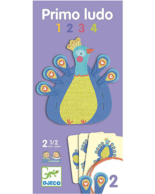 Djeco Primo Ludo 1234 Playing Cards - To Learn to Count Board Games