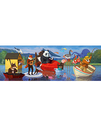 Djeco Puzzle Gallery: Summer Lake - 350 pieces Montessori Toys