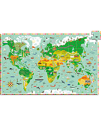 Djeco Puzzle: in Round for the World Monuments - 200 pieces Montessori Toys
