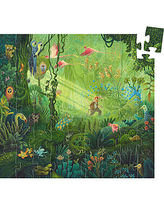 Djeco Puzzle in the Jungle - 54 pieces - Lovely Shaped Box Montessori Toys