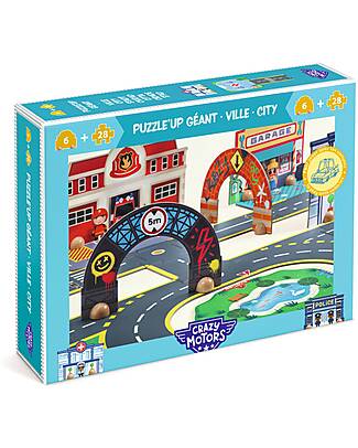 Djeco Puzzl'Up City - Floor Puzzle - 33 Pieces - Ages 3+ Playmats