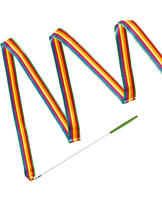 Djeco Rainbow Gymnastic Ribbon Jolyruban - 4 Metres Lenght Outdoor Games and Toys_