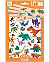 Djeco Removable Tattoos for Children - Dino Club - Dermatologically Tested Children's Tattoos