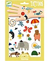 Djeco Removable Tattoos for Children - Nature - Dermatologically Tested Children's Tattoos