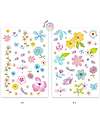 Djeco Removable Tattoos for Kids - Fair Flowers of the Fields - Dermatologically Tested Children's Tattoos