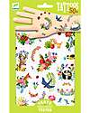 Djeco Removable Tattoos for Kids - Happy Spring - Dermatologically Tested Children's Tattoos