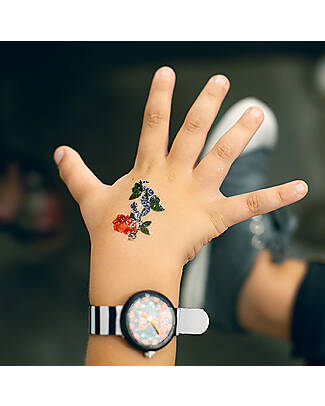 Djeco Removable Tattoos for Kids - Happy Spring - Dermatologically Tested Children's Tattoos