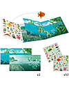 Djeco Repositionable Stickers with 2 Scenes - Adventures at sea - 4+ years Stickers & Stamps Sets