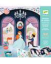 Djeco Repositionable Stickers with 2 Scenes - Life in the Castle - 4+ years Stickers & Stamps Sets