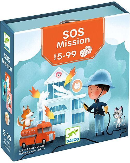 Djeco S.O.S Mission - Strategy Game - Save the Animals and Extinguish the Fire - 5+ years Board Games