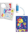 Djeco Seaside Delight Activity Set - Collage + Colouring + Mosaic Draw And Color