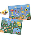 Djeco Set of Puffy Stickers - Summertime - Small Gifts For Little Ones - from 3 years Stickers & Stamps Sets