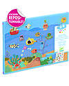 Djeco Set of Puffy Stickers - Summertime - Small Gifts For Little Ones - from 3 years Stickers & Stamps Sets