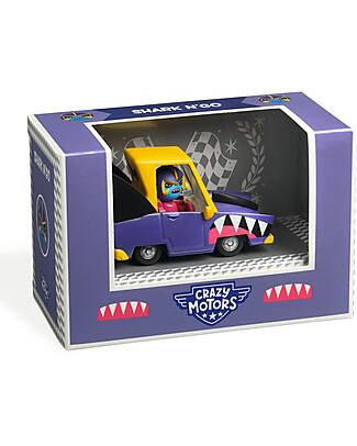 Djeco Shark Car - Shark N'Go - Crazy motors - in Metal Wooden Toy Cars, Trains & Trucks