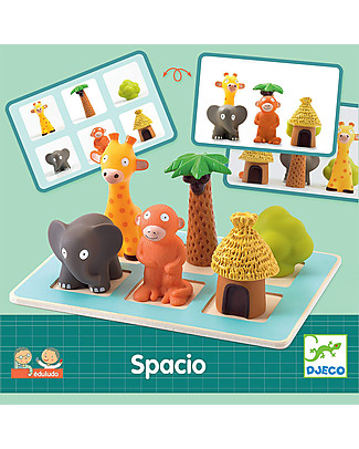Djeco Spatial Relationship Toy Eduludo - Place the Figure! Board Games