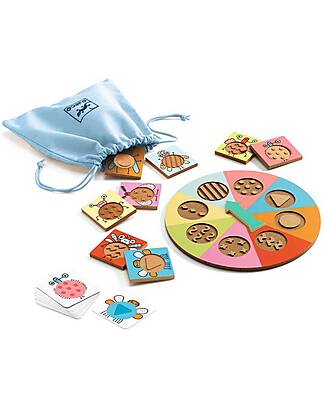 Djeco Tactil-Bzzz Game - Matching and Sensory Recognition - Graphic Art Board Games