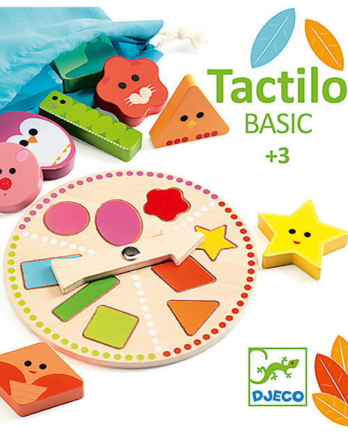 Djeco Tactile Recognition Game Tactilo Basic - Find the Shape Montessori Toys