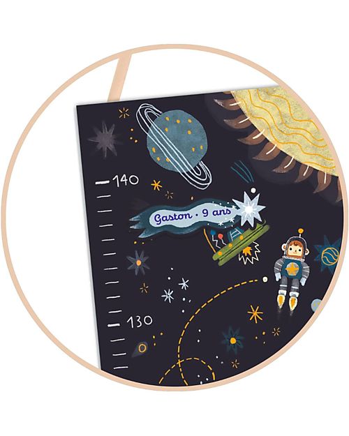 Djeco Wall Chart for Children - Space - Up to 1,40 m Wall Decorations