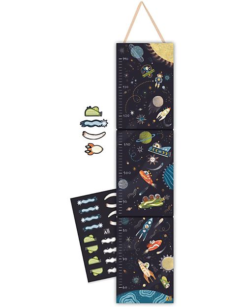 Djeco Wall Chart for Children - Space - Up to 1,40 m Wall Decorations