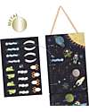 Djeco Wall Chart for Children - Space - Up to 1,40 m Wall Decorations