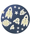 Djeco Wall Stickers Mission Space - Glow in the dark! Wall Stickers