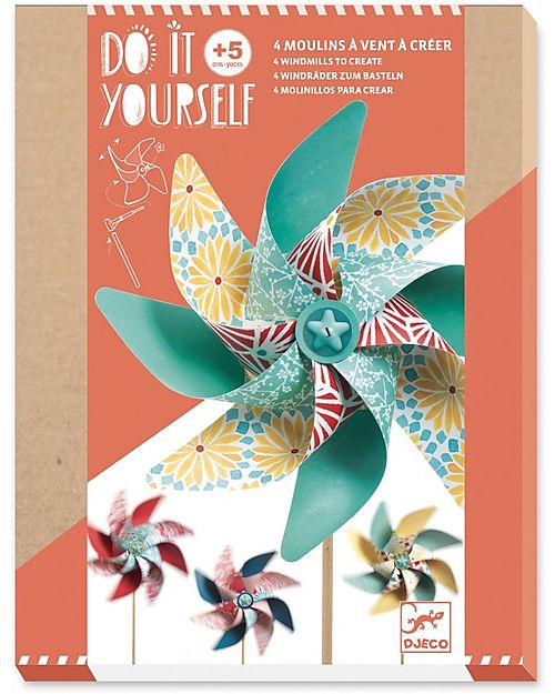 Djeco Windmills - Do It Yourself - 5+ Art & Craft Kits