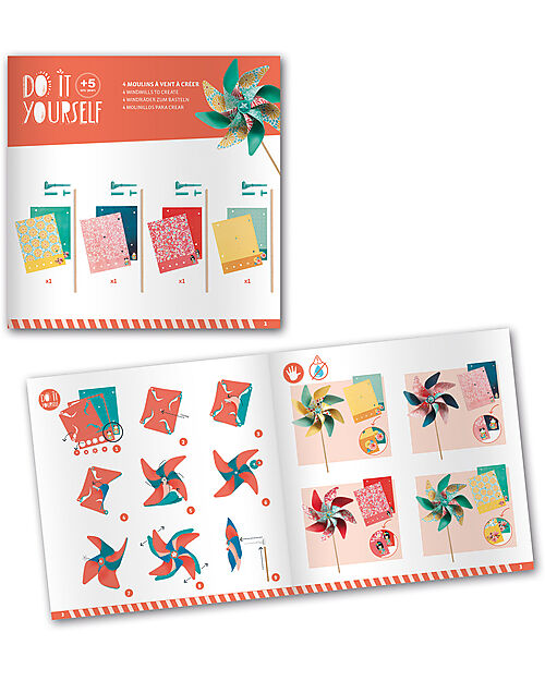 Djeco Windmills - Do It Yourself - 5+ Art & Craft Kits