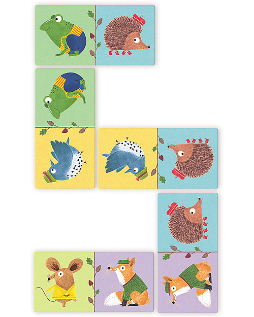 Djeco Wooden Animals Domino - 28 pieces Montessori Toys