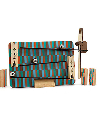 Djeco Wooden Building Toy Zig&Go Fork 14 pieces - Chain Reaction STEM toys