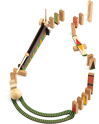 Djeco Wooden Creative Toy Zig&Go 27 pieces - Action Reaction Board Games