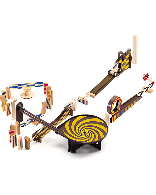 Djeco Wooden Creative Toy Zig&Go 45 pieces - Action Reaction Montessori Toys