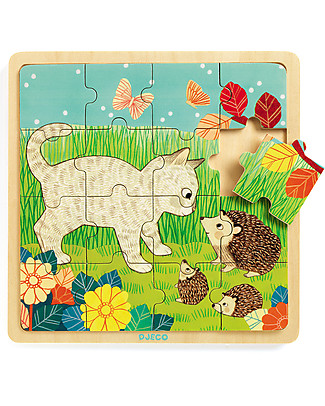 Djeco Wooden Puzzle of Garden Montessori Toys