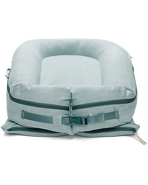 DockAtot DockAtot Deluxe+, 0 to 8 months, Marine Chambray - 100% Oeko-Tex certified cotton, removable cover Baby Nest