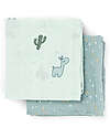 Done By Deer 2-Pack Burp Cloth - Lalee - Blue - 65x65 cm - 100% cotton Snap Bibs