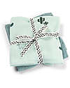 Done By Deer 2-Pack Burp Cloth - Lalee - Blue - 65x65 cm - 100% cotton Snap Bibs