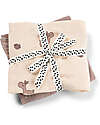 Done By Deer 2-Pack Burp Cloth - Lalee - Powder - 65x65 cm - 100% cotton Snap Bibs