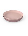 Done By Deer 2-Pack Kiddish Plate - Elphee - Powder - 100% Recyclable Melamine-free Bowls & Plates