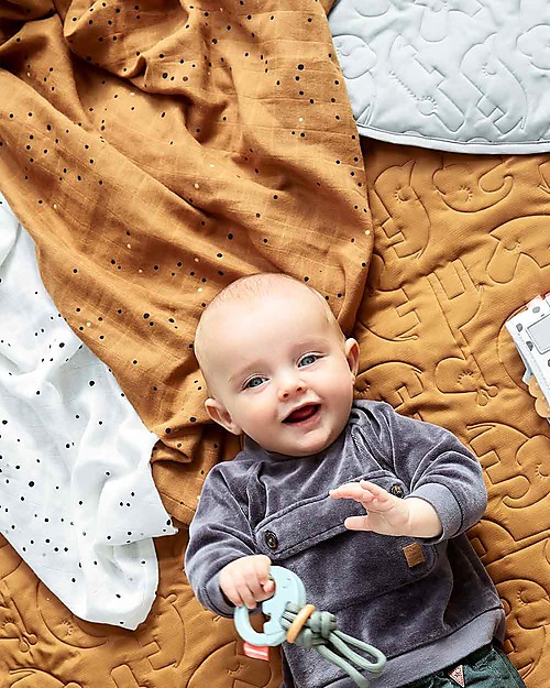 Done By Deer 2-Pack Swaddles Dreamy Dots, Mustard - 120x120 cm - 100% cotton Muslin Swaddle